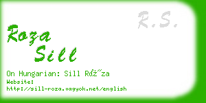 roza sill business card